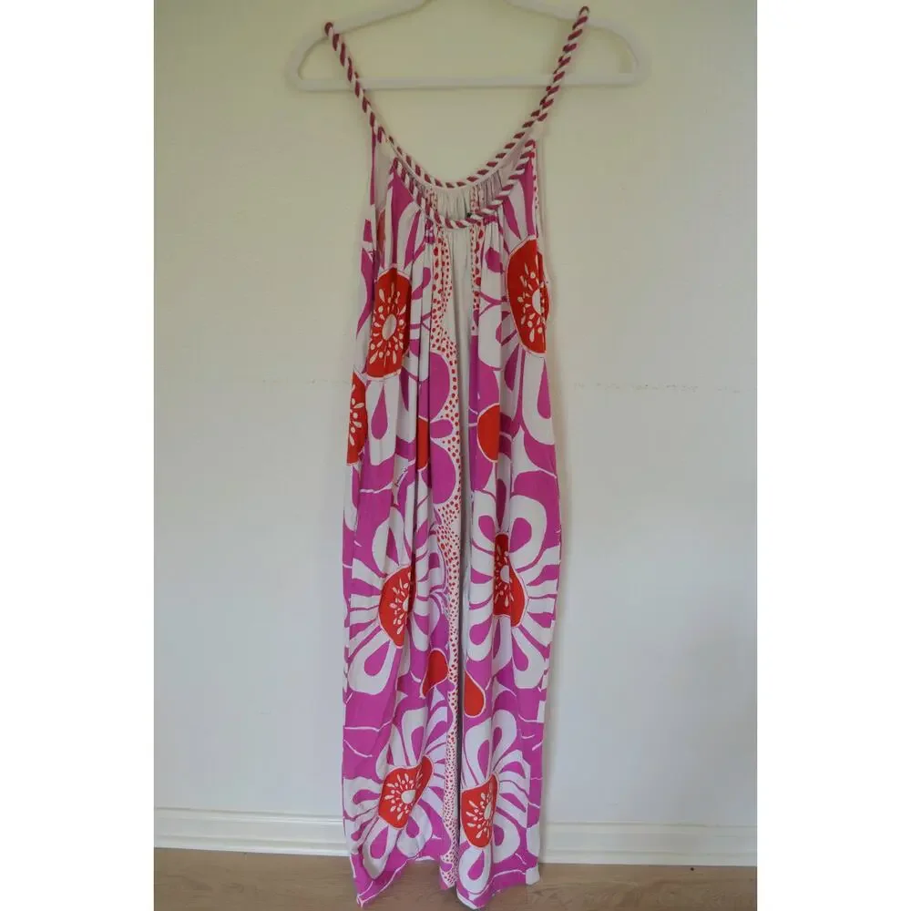 FARM Rio Maia Printed Linen blend Jumpsuit Size Large - Picture 7 of 8